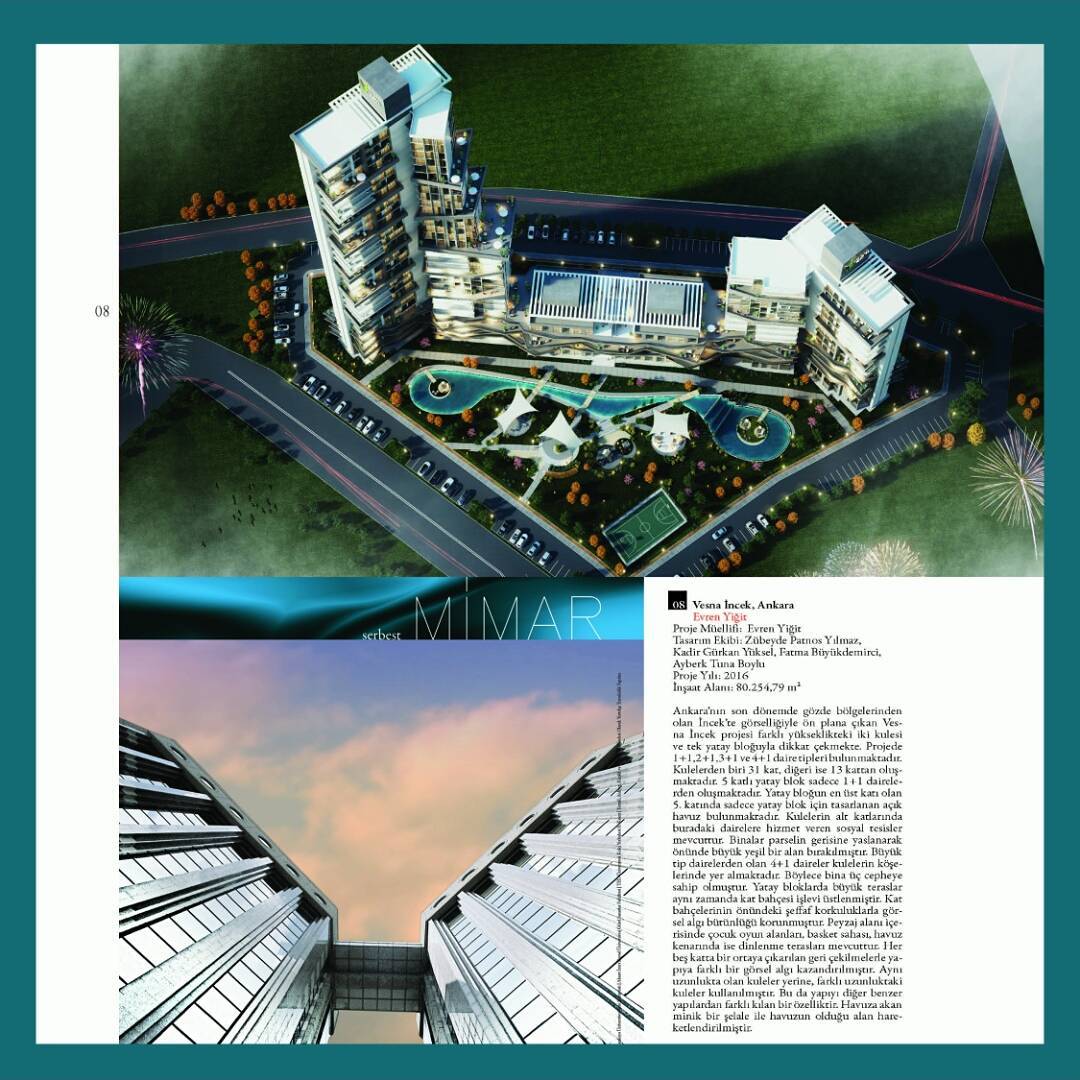 Evren Yiğit | Vesna Incek projemiz 'Serbest Mimar' dergisinin 25. sayısında | Sıradışı Digital