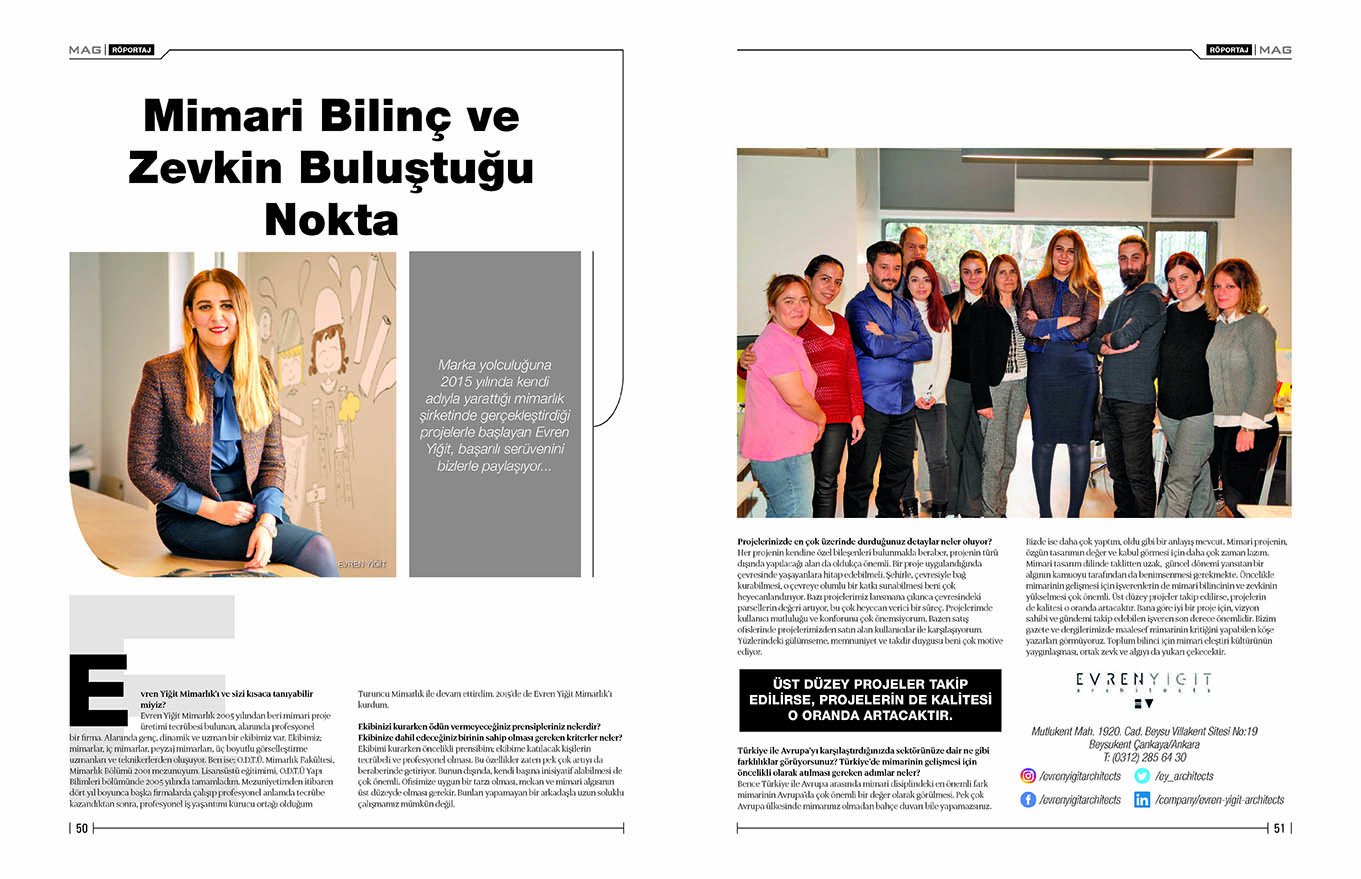 Evren Yiğit | Evren Yiğit Mag Business'ın son sayısında | Sıradışı Digital